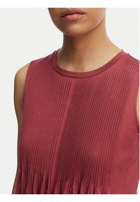 Weekend Max Mara Sukienka codzienna Ricordo 2615621022 Bordowy Regular Fit. Okazja: na co dzień. Kolor: czerwony. Materiał: bawełna. Typ sukienki: proste. Styl: casual #4