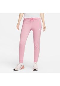 Nike - Spodnie Mid-Rise Slim Rozmiar M Różowy - DQ5174-690. Kolor: różowy. Materiał: materiał. Sport: fitness