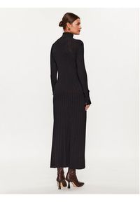 Kontatto Sukienka dzianinowa 3M1029 Czarny Slim Fit. Kolor: czarny. Materiał: syntetyk #4