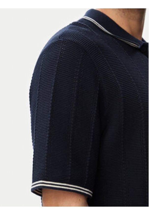 Jack & Jones Polo 12295405 Granatowy Regular Fit. Typ kołnierza: polo. Kolor: niebieski. Materiał: bawełna