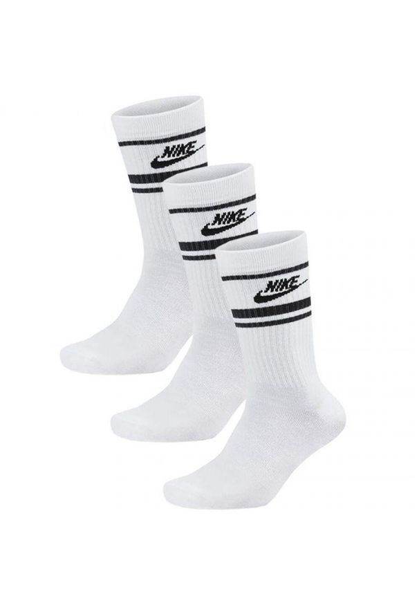 Nike - Skarpety Unisex Dla Dorosłych Sportswear Essential DriFIT Everyday Crew (zestaw. Kolor: czarny, wielokolorowy, biały. Sport: turystyka piesza