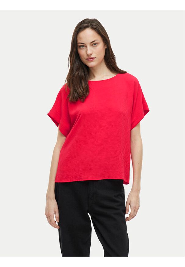Vila T-Shirt Josa 14101663 Różowy Regular Fit. Kolor: różowy. Materiał: syntetyk