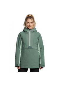 Kurtka narciarska damska Roxy Radiant Lines. Kolor: zielony. Materiał: poliester. Sezon: zima. Sport: narciarstwo #1