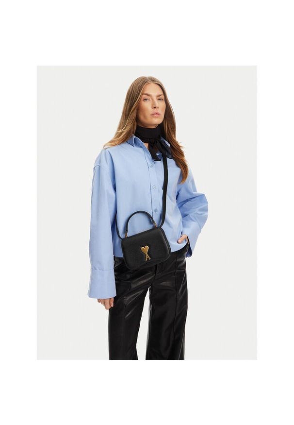 AMI PARIS - Torebka AMI Paris. Kolor: czarny. Styl: street