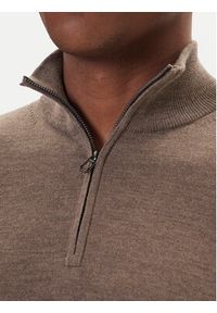 JOOP! Sweter 17 JK-03Dario 30032603 Brązowy Modern Fit. Kolor: brązowy. Materiał: wełna #4