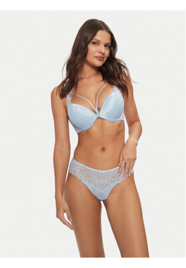 Hunkemöller Figi brazylijskie Isabella 206295 Niebieski. Kolor: niebieski. Materiał: syntetyk