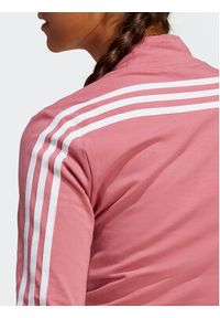 Adidas - adidas Bluzka Future Icons 3-Stripes Mock Neck Top IB8525 Różowy Slim Fit. Kolor: różowy. Materiał: bawełna #2