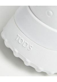 TOD'S - Białe skórzane sneakersy. Nosek buta: okrągły. Kolor: biały. Materiał: skóra #8