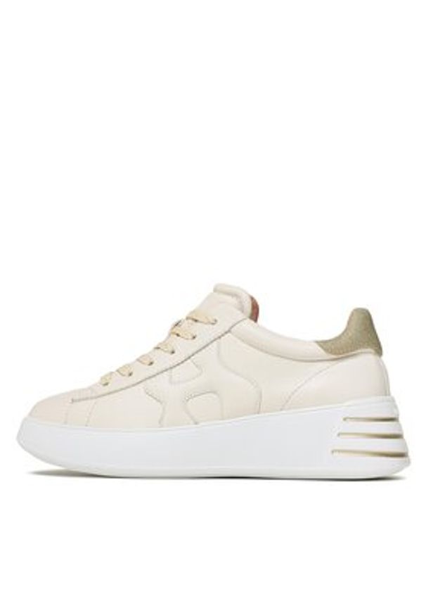 Hogan - HOGAN Sneakersy HXW5640DN61RCB Écru. Materiał: skóra