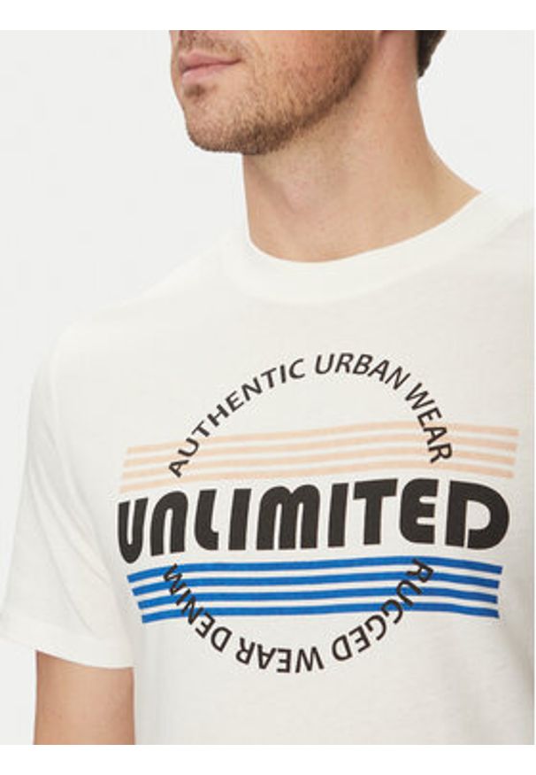 Blend T-Shirt 20718276 Biały Regular Fit. Kolor: biały. Materiał: bawełna