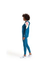 Diadora - Zestaw dresowy damski DIADORA L.TRACKSUIT HD FZ CORE. Kolor: niebieski. Materiał: dresówka