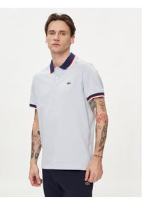 Lacoste Polo PH3461 Błękitny Regular Fit. Typ kołnierza: polo. Kolor: niebieski. Materiał: bawełna