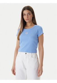 Calvin Klein Jeans T-Shirt LV047C200G Niebieski Regular Fit. Kolor: niebieski. Materiał: bawełna #1