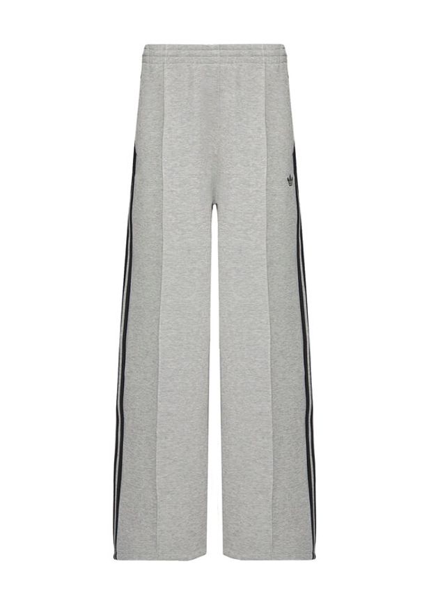 Adidas - adidas Spodnie dresowe adicolor Spacer 3-Stripes JV7497 Zielony Wide Leg. Kolor: zielony. Materiał: bawełna. Sport: turystyka piesza