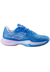 Buty tenisowe damskie Babolat Jet Mach 3 AC. Kolor: biały, niebieski, różowy, wielokolorowy. Sport: tenis