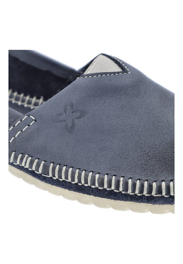 Niebieskie Baleriny Maciejka Wygodne Obuwie Damskie. Okazja: na co dzień. Kolor: niebieski. Materiał: skóra. Styl: casual, elegancki