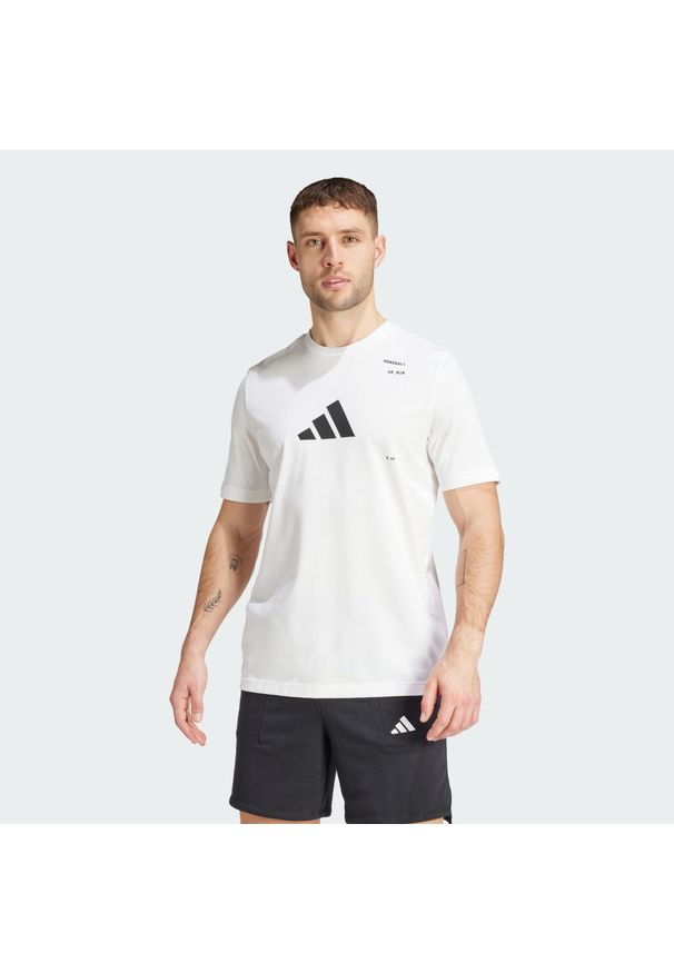 Adidas - Koszulka Handball Category Graphic. Kolor: biały. Sport: piłka ręczna