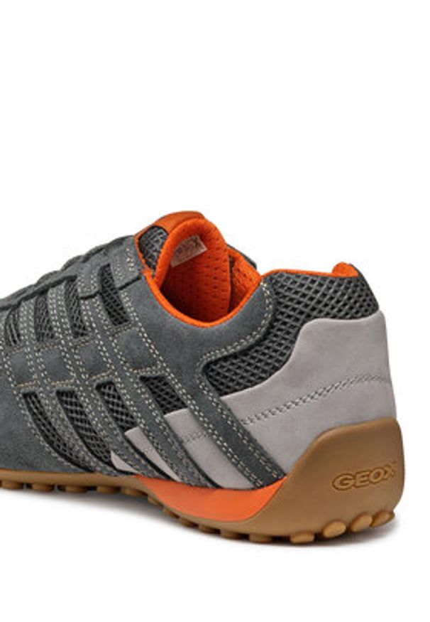 Geox Sneakersy U Snake Original U55MNA 02214 C1006 Szary. Kolor: szary. Materiał: zamsz, skóra