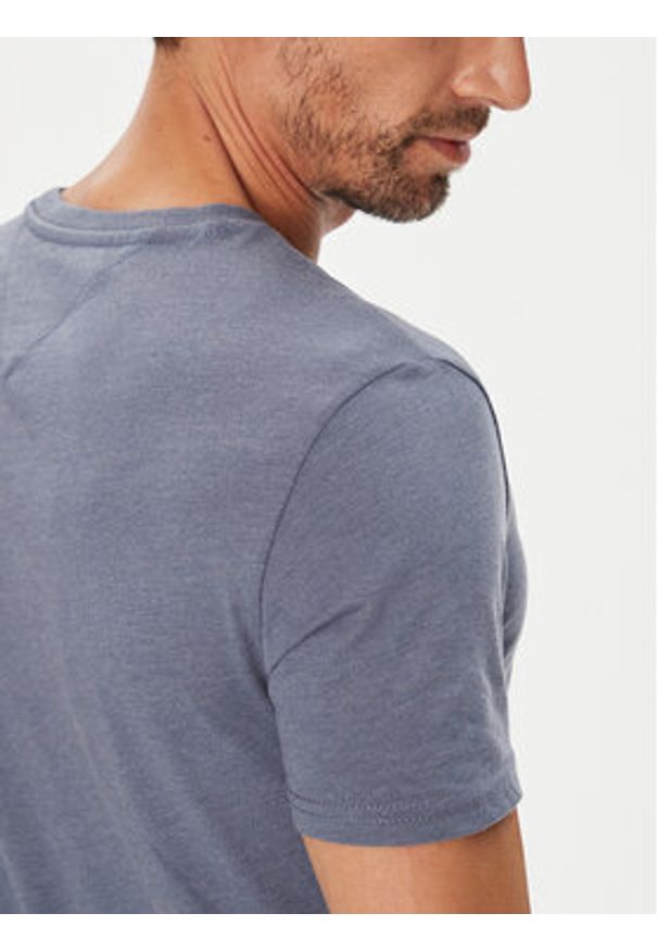 Tommy Jeans T-Shirt Jaspe DM0DM20363 Niebieski Slim Fit. Kolor: niebieski. Materiał: syntetyk