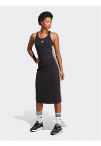 Adidas - Sukienka codzienna adidas. Okazja: na co dzień. Kolor: czarny. Typ sukienki: proste. Styl: casual #1