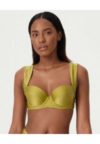 NOIRE SWIMWEAR - Top od bikini z efektem push-up Peridot. Kolor: żółty. Materiał: tkanina
