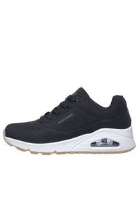 skechers - Skechers Sneakersy Uno Stand On Air 73690/BLK Czarny. Kolor: czarny. Materiał: skóra