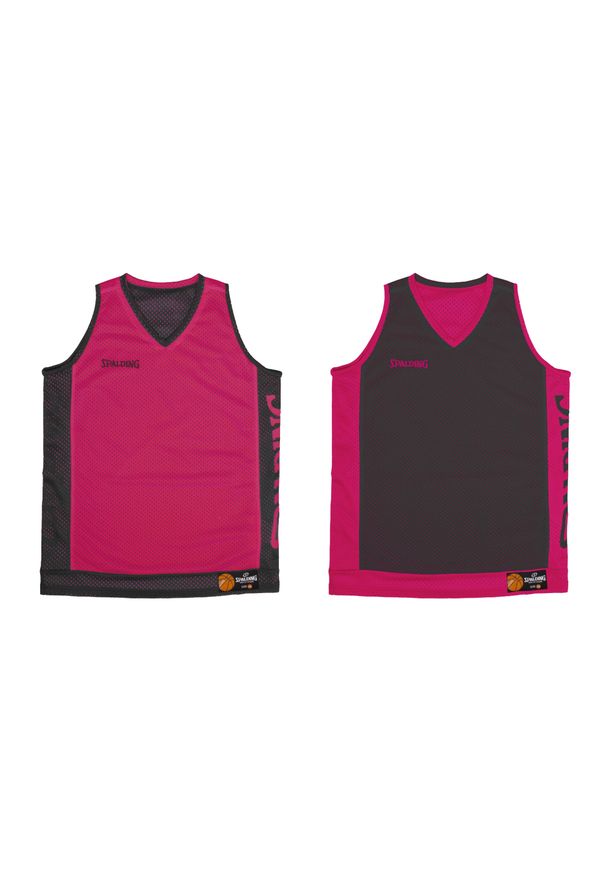 SPALDING - Koszulka koszykarska Spalding Reversible Tanktop Dwustronna. Kolor: fioletowy, wielokolorowy, różowy