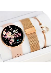 Rubicon - Zestaw damski zegarek SMARTWATCH F50 -GPS + bransoletka. Rodzaj zegarka: smartwatch #1