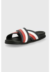 TOMMY HILFIGER - Tommy Hilfiger klapki męskie kolor czarny. Kolor: czarny. Materiał: guma #5