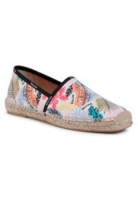 Pollini Espadryle SA10462G0ARA0100 Kolorowy. Materiał: materiał. Wzór: kolorowy