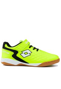 LOTTO - Buty młodzieżowe do piłki nożnej Lotto DASHER. Kolor: biały, wielokolorowy, żółty. Sport: piłka nożna #1