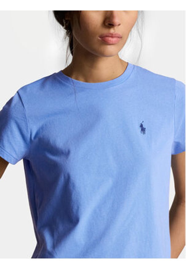 Polo Ralph Lauren T-Shirt 211898698022 Niebieski Regular Fit. Typ kołnierza: polo. Kolor: niebieski. Materiał: bawełna