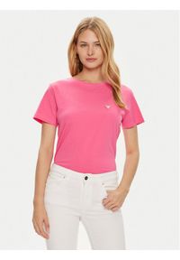 Guess T-Shirt V4YI09 J1314 Różowy Regular Fit. Kolor: różowy. Materiał: bawełna