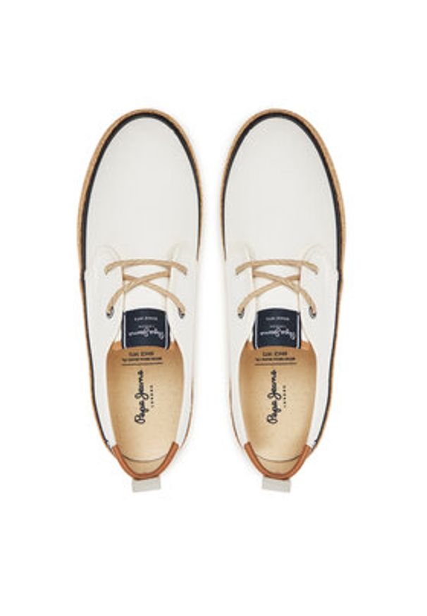 Pepe Jeans Espadryle PMS10332 Écru. Materiał: materiał