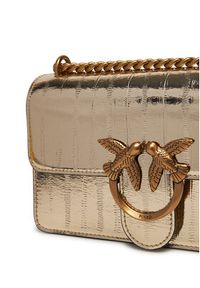 Pinko - PINKO Torebka Love One Mini Dc PE 25 PLTT 100074 A26X Złoty. Kolor: złoty. Materiał: skórzane