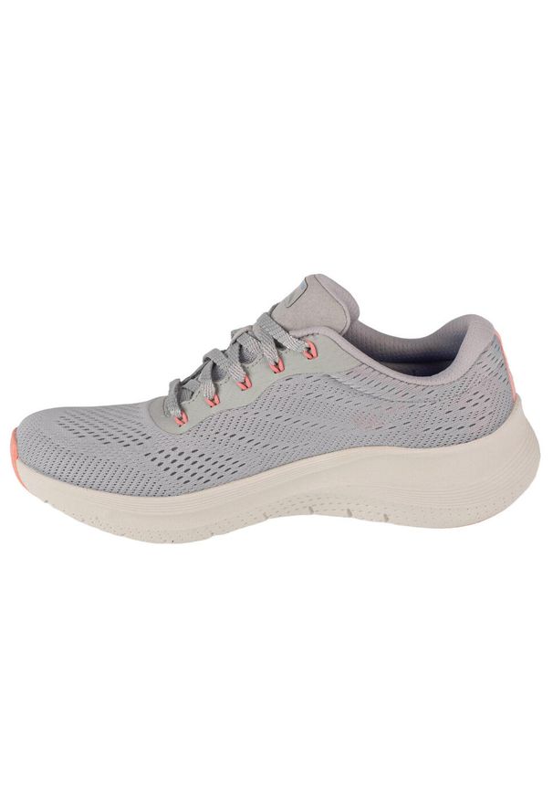 skechers - Buty do chodzenia damskie Skechers 150051LGMT. Kolor: szary, fioletowy, pomarańczowy, wielokolorowy. Materiał: materiał, syntetyk. Szerokość cholewki: normalna. Model: Skechers Sport. Sport: turystyka piesza
