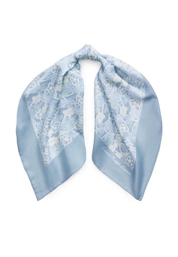 Lauren Ralph Lauren - LAUREN RALPH LAUREN Chusta 454P14497002 Błękitny. Kolor: niebieski. Materiał: jedwab