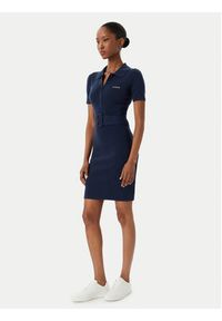 Guess Sukienka dzianinowa V6RK08 Z4642 Granatowy Slim Fit. Kolor: niebieski. Materiał: syntetyk #2