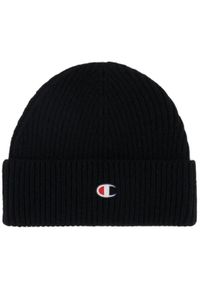 Czapka zimowa Champion wełna + kaszmir beanie męska damska. Kolor: czarny. Materiał: wełna, kaszmir. Sezon: zima. Styl: wakacyjny, elegancki #1