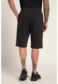 JAY-PI - Męskie Spodnie dresowe FLEXNAMIC® odzież aktywna nad kolana. Kolekcja: plus size. Kolor: czarny. Materiał: materiał, poliester, bawełna. Długość: długie