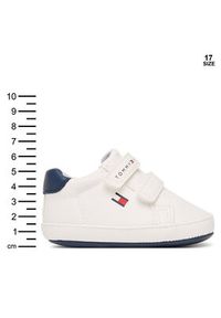 TOMMY HILFIGER - Tommy Hilfiger Sneakersy Low Cut Velcro T0B9-34328-1582 Biały. Kolor: biały. Materiał: skóra #2