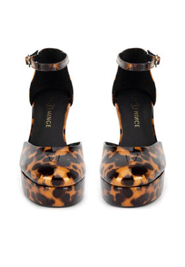 Eva Minge Czółenka ASILA-115824 Brązowy. Kolor: brązowy. Materiał: skóra, lakier