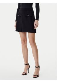 Guess Spódnica mini W6RD57 KCMU2 Czarny Classic Fit. Kolor: czarny. Materiał: syntetyk #1