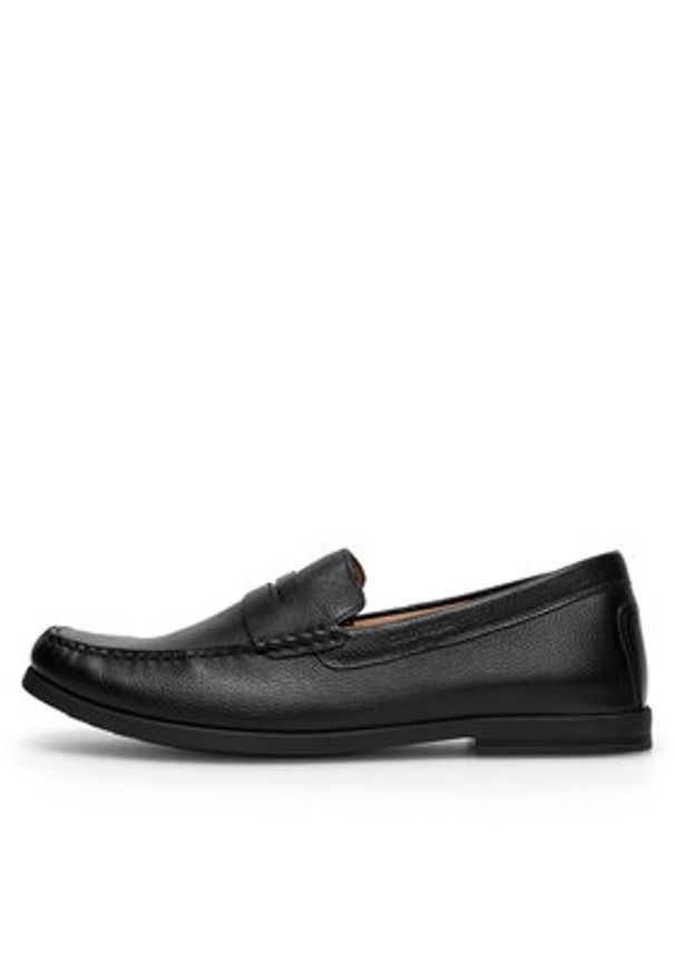 Gino Rossi Mokasyny LEONARDO-02 MI08 Czarny. Kolor: czarny. Materiał: skóra