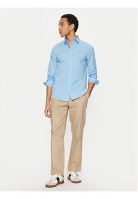 Tommy Jeans Koszula Original DM0DM04405 Niebieski Slim Fit. Kolor: niebieski. Materiał: bawełna