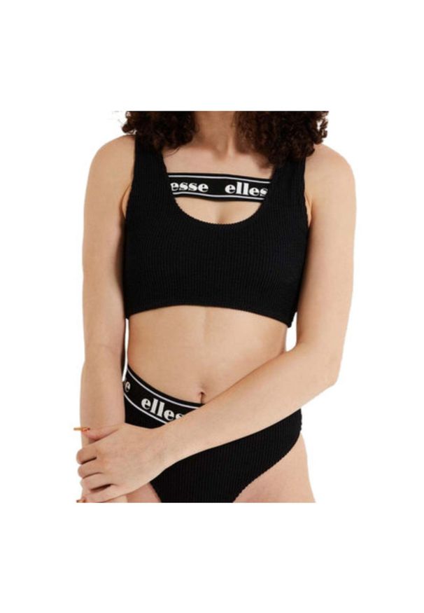 Góra od bikini damska Ellesse Ekcle Top. Kolor: czarny. Materiał: poliester, elastan