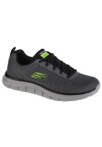 skechers - Skechers Moulton, Szary. Zapięcie: sznurówki. Kolor: wielokolorowy, czarny, szary. Materiał: materiał, tkanina. Szerokość cholewki: normalna. Sport: turystyka piesza #1