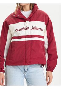 Guess Jeans Kurtka przejściowa W5BL11 WGYL2 Czerwony Regular Fit. Kolor: czerwony. Materiał: syntetyk #7