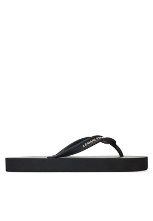 Armani Exchange Japonki XDQ010 XV700 N642 Czarny. Kolor: czarny. Materiał: guma