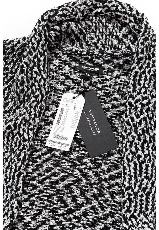 Tom Tailor - DAMSKI SWETER TOM TAILOR TWO COLORED CARDIGAN. Wzór: melanż